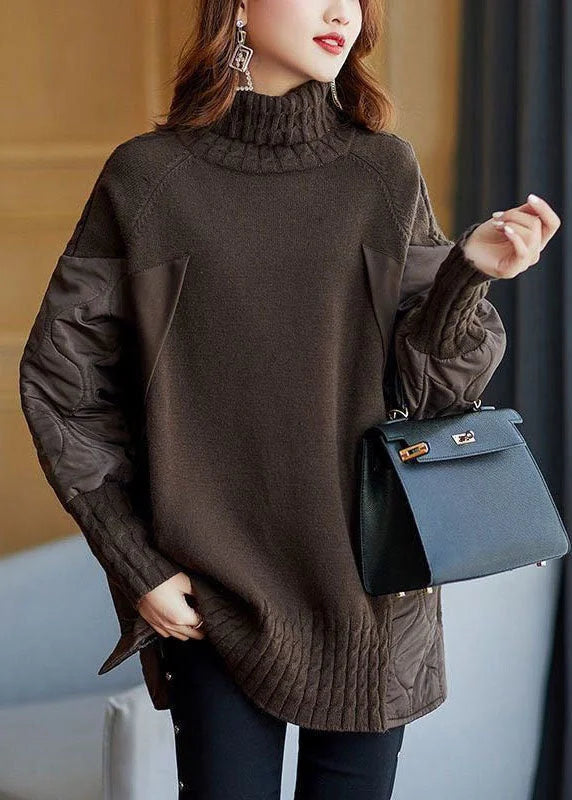 Women's Knit Jumper Oversized | Turtleneck