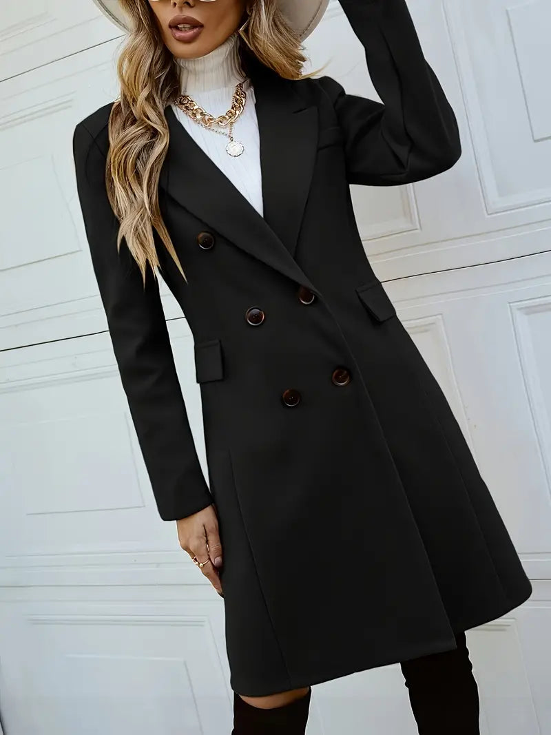 Women's Ladies Overcoat Double Breasted Buttoned | Tailored