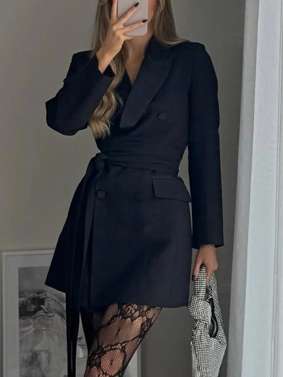 Women's Long Sleeve Dress Wrap Mini | Formal