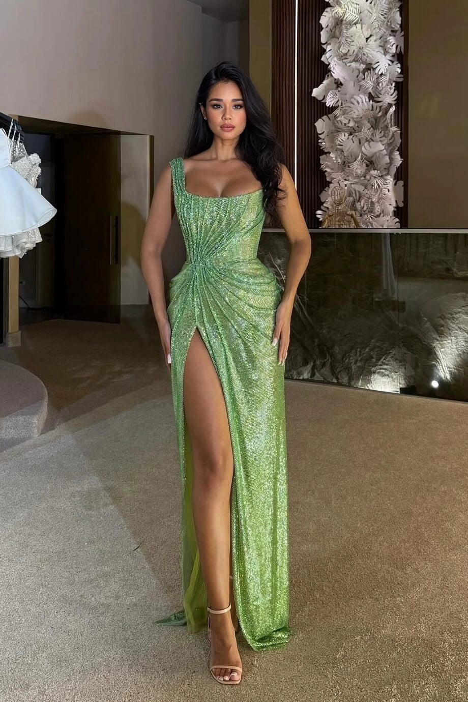 Women's Maxi Dress Sparkly | Slit