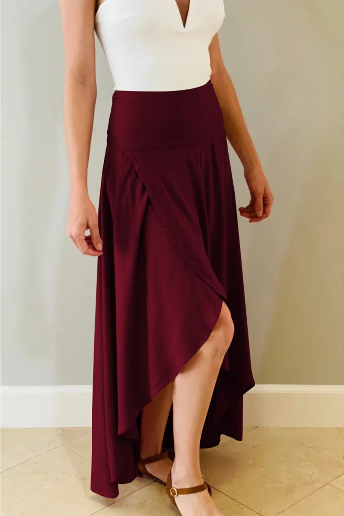 Women’s Maxi Skirt Wrap Style | A Line