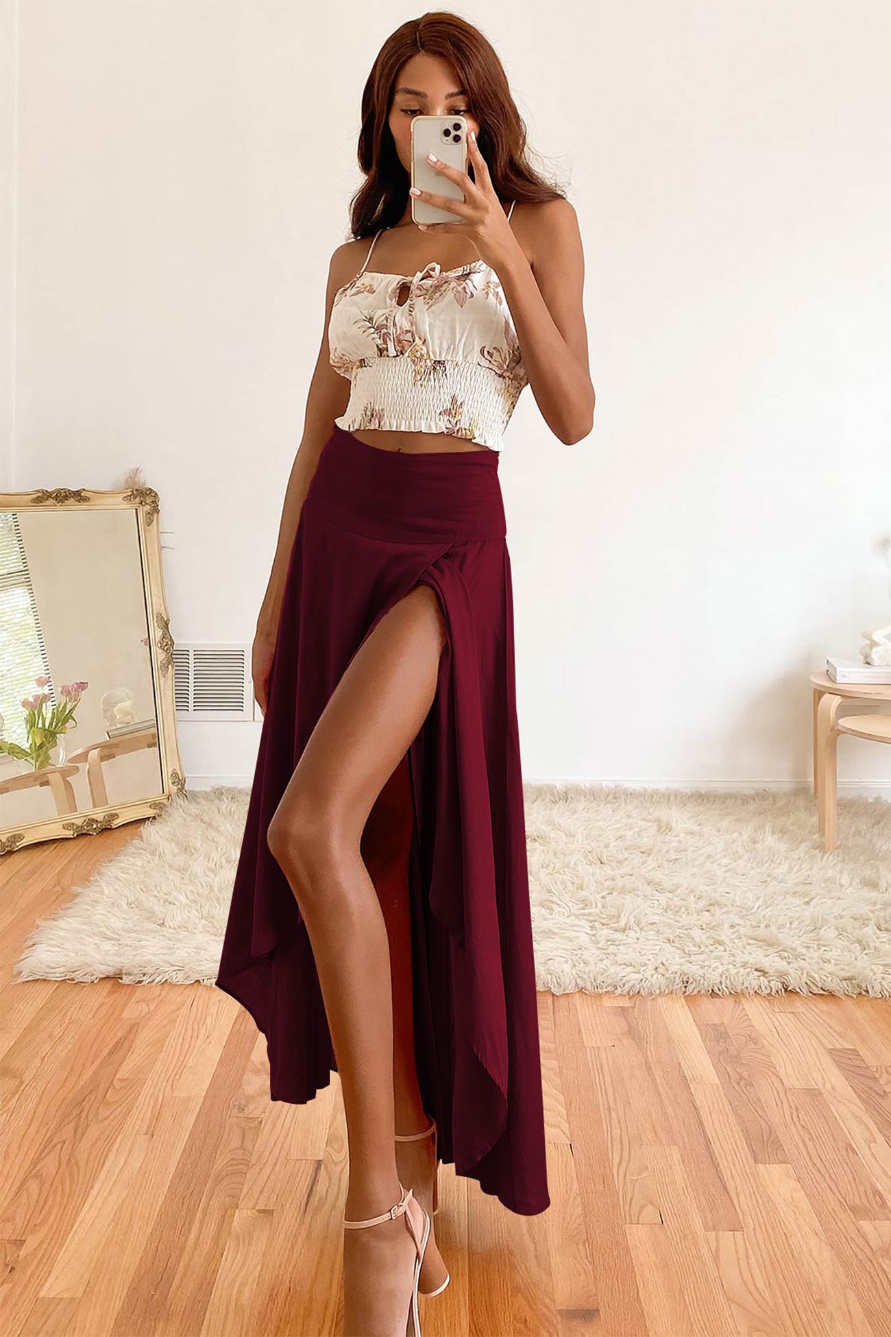 Women’s Maxi Skirt Wrap Style | A Line