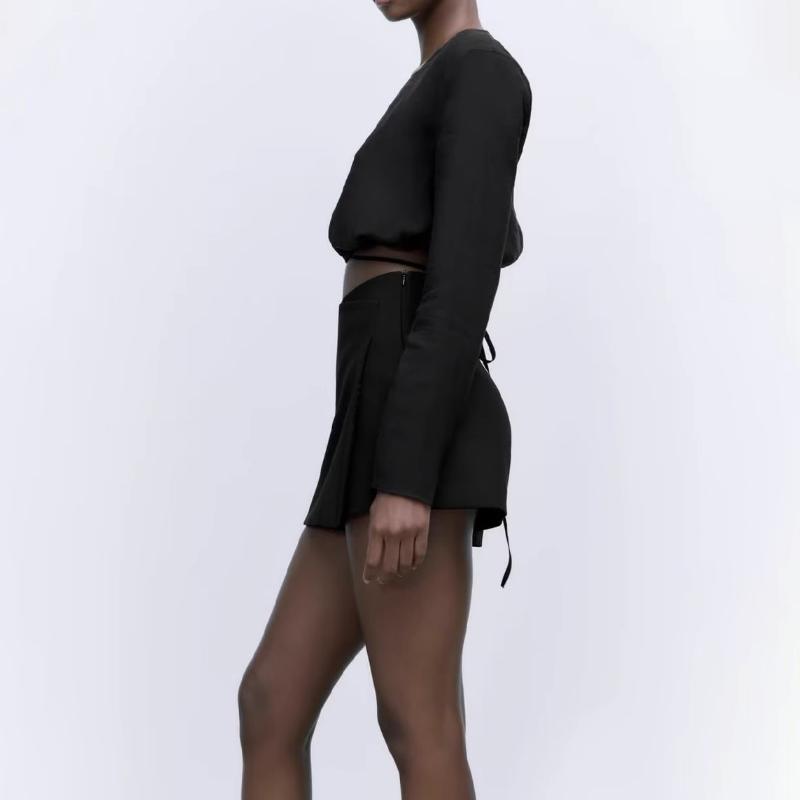 Women's Mini Skort Wrap Style | High Waisted