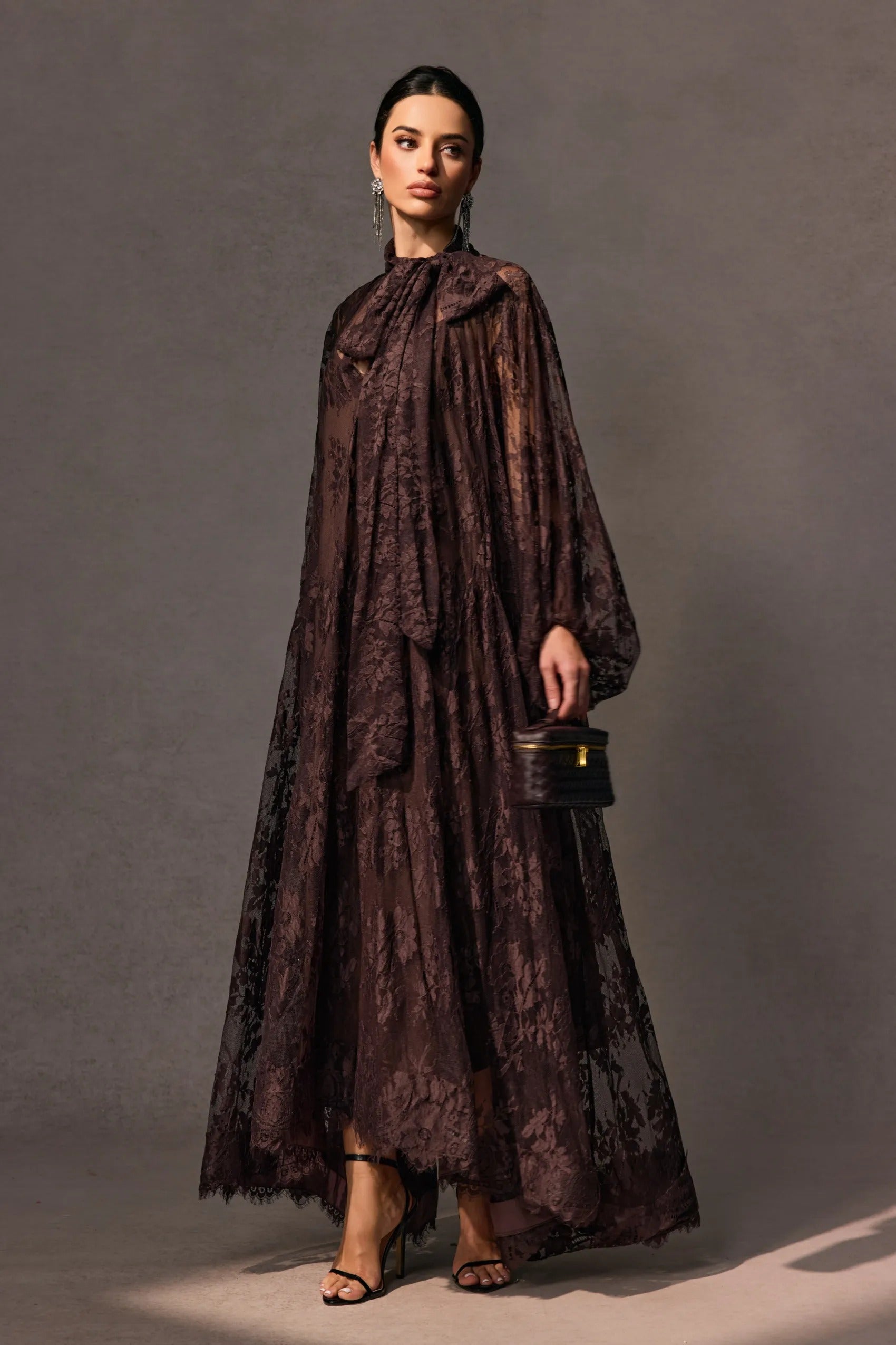 Women's Mother of the Bride Dress High Neck Lace | Maxi
