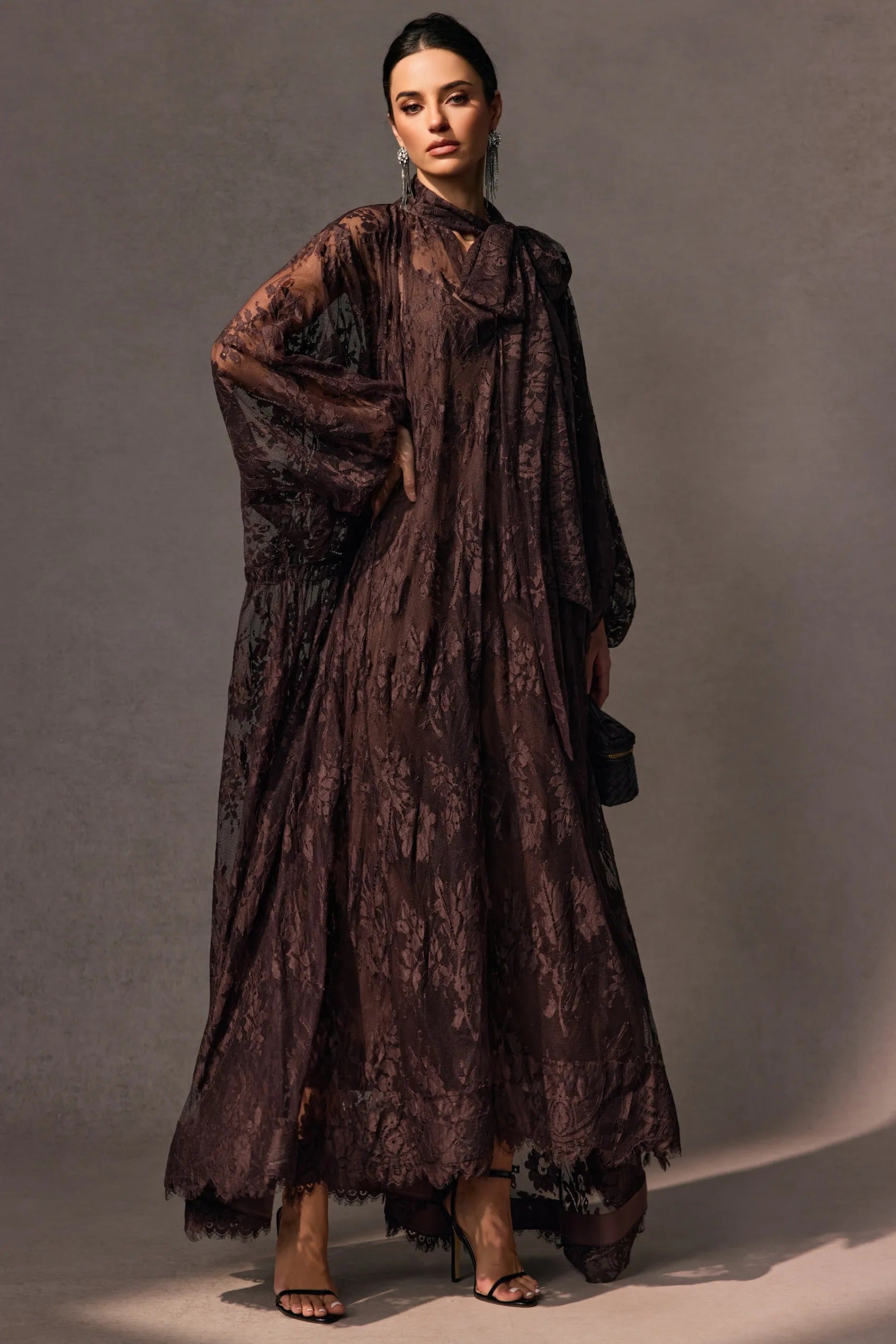 Women's Mother of the Bride Dress High Neck Lace | Maxi