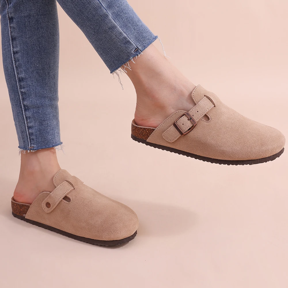 Women's Mules Closed Toe Buckle Flat | Casual