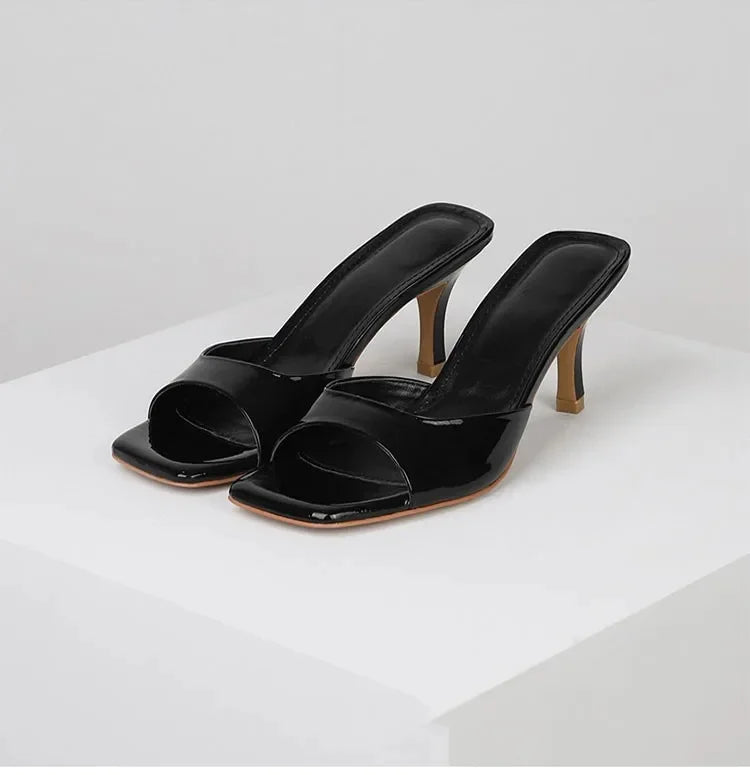 Women's Mules Open Toe Heeled | Evening