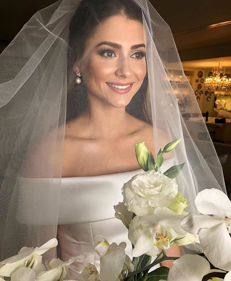 Women's Off-Shoulder Bridal Wedding Gown Dress | Maxi