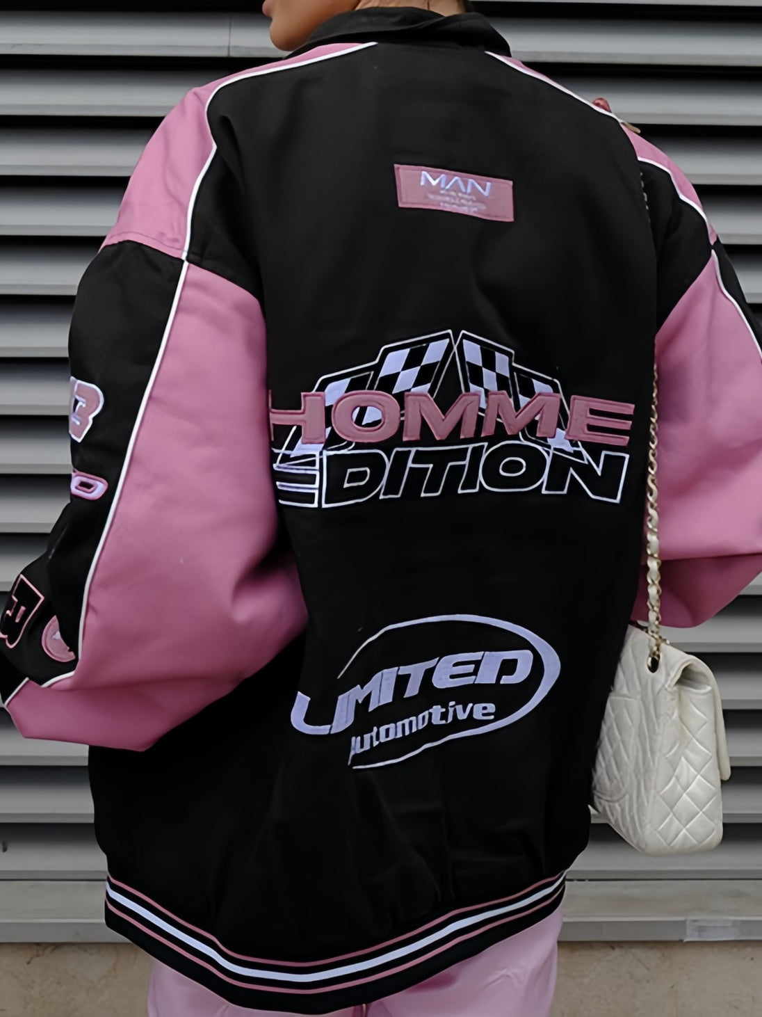 Women's Oversize Varsity Jacket | Two-Tone