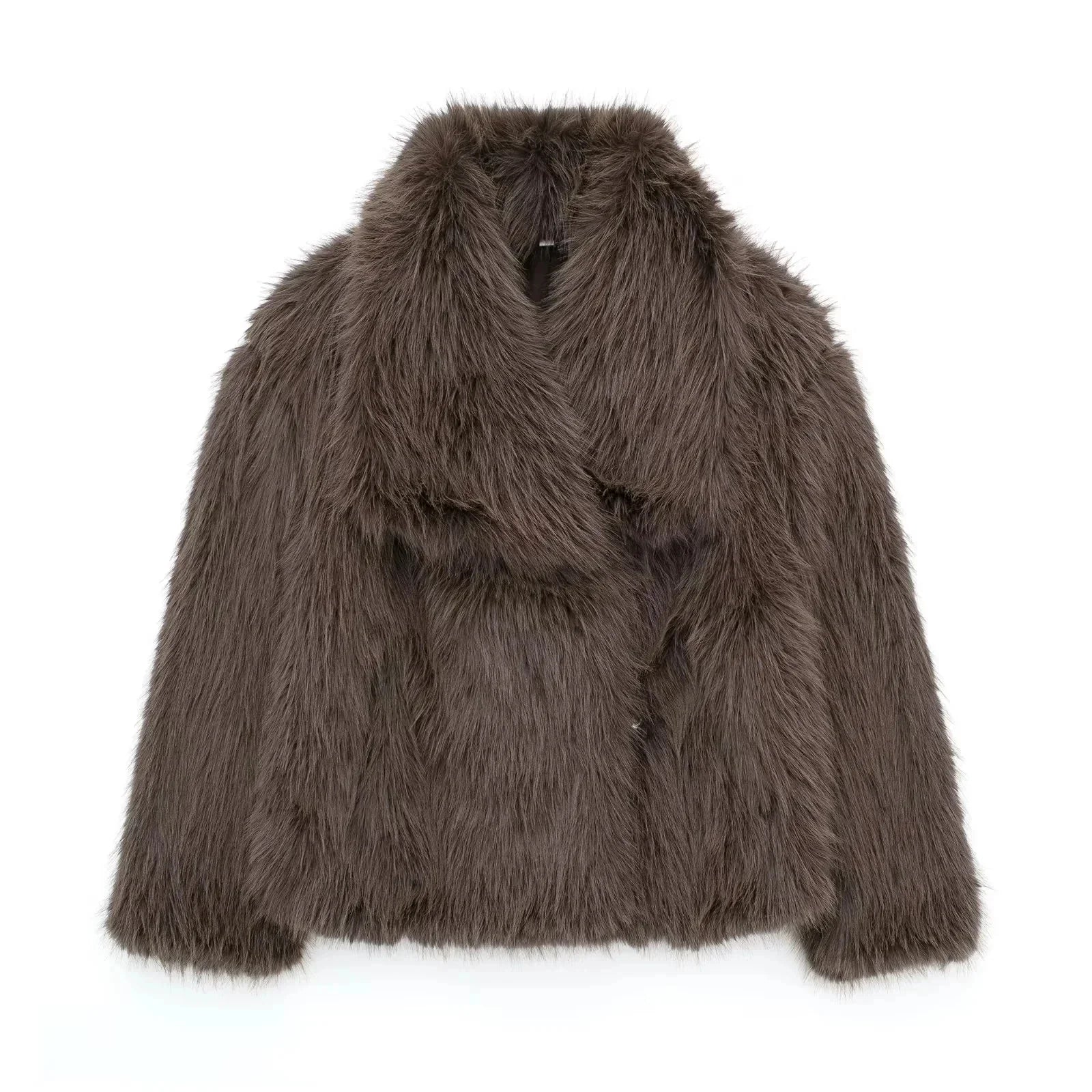 Women's Oversized Fur Coat Long Sleeve | Winter Jacket