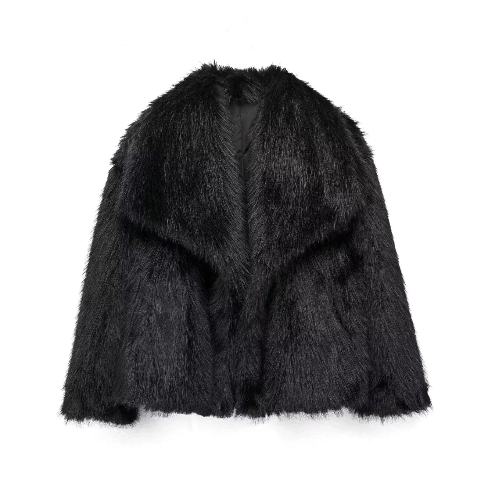 Women's Oversized Fur Coat Long Sleeve | Winter Jacket