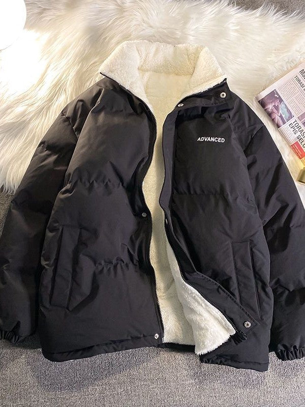 Women's Puffer Jacket Fleece Lined | Winter