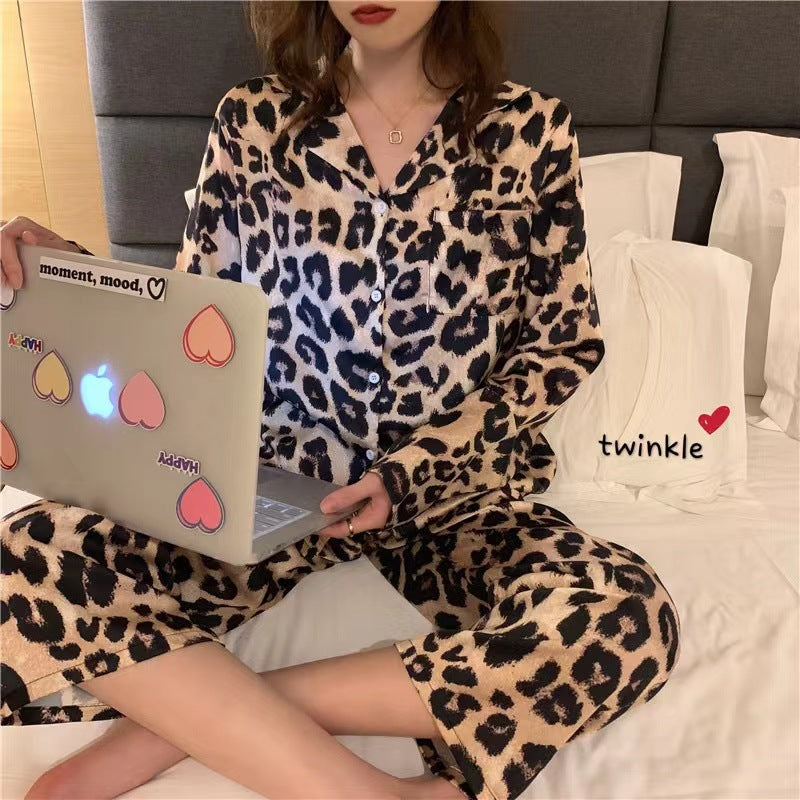 Women's Pyjamas Heart Print Button Front | Long Sleeve