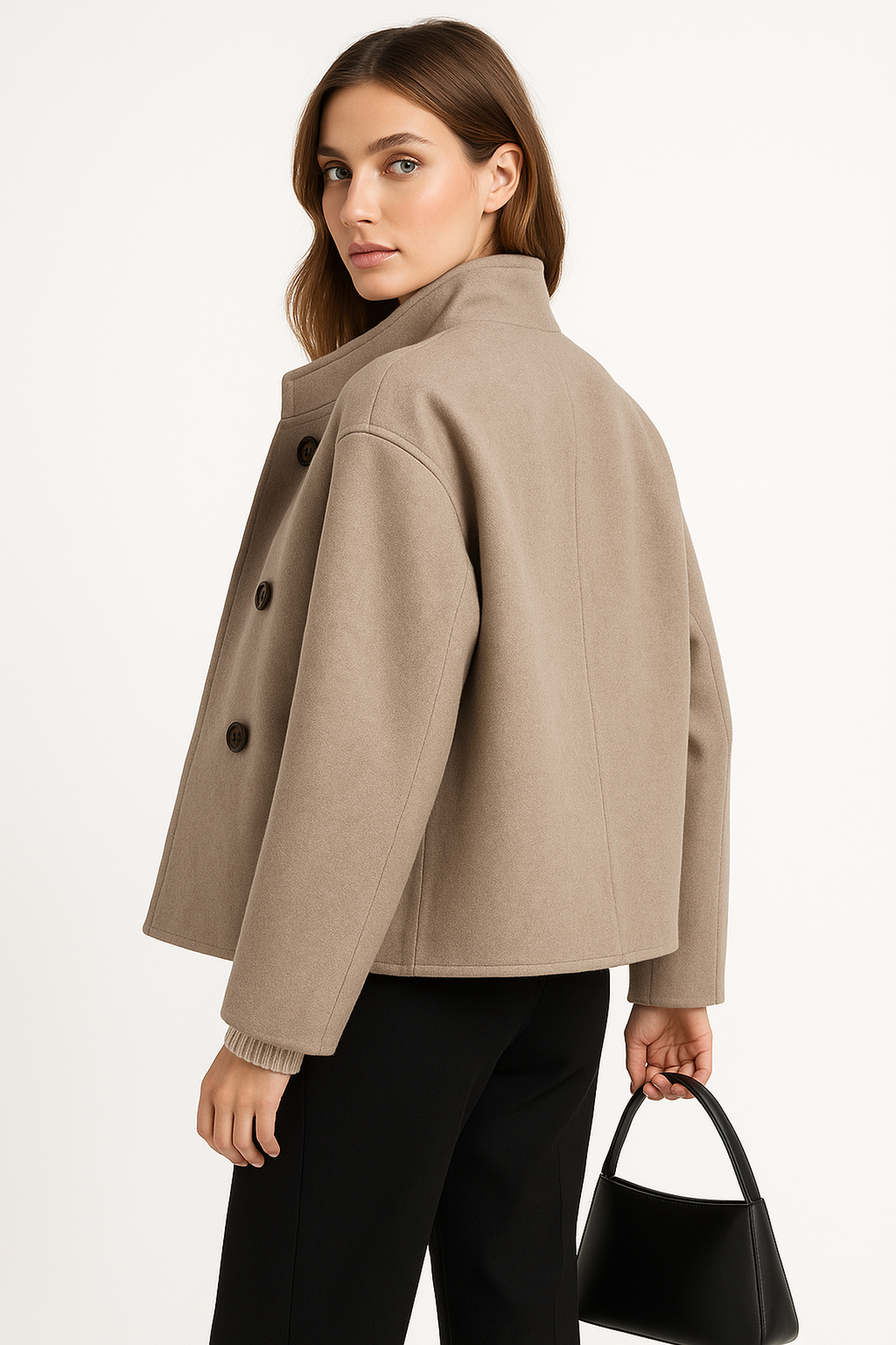 Women's Short Trench Coat | Double Breasted