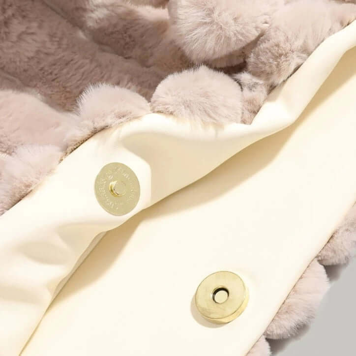 Women's Tote Bag Plush Pom-Pom Handles | Trendy