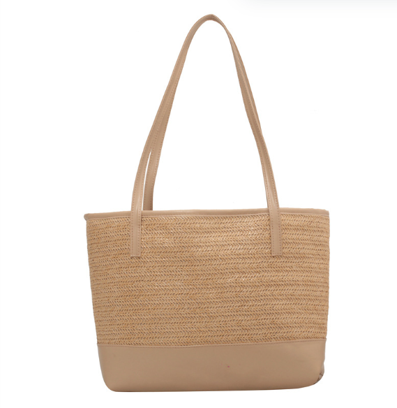Women's Tote Bag with Woven Texture | Casual