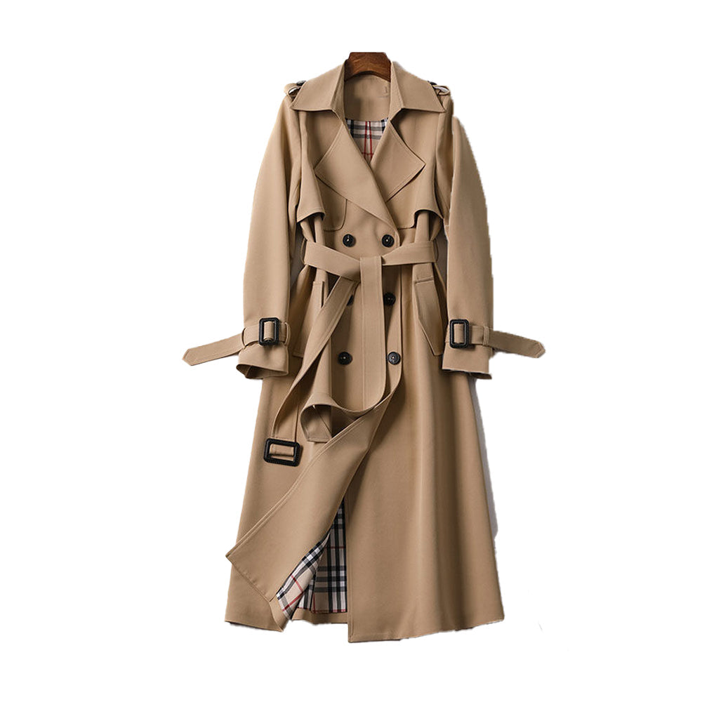 Women's Trench Coat Belted Long | Classic Style