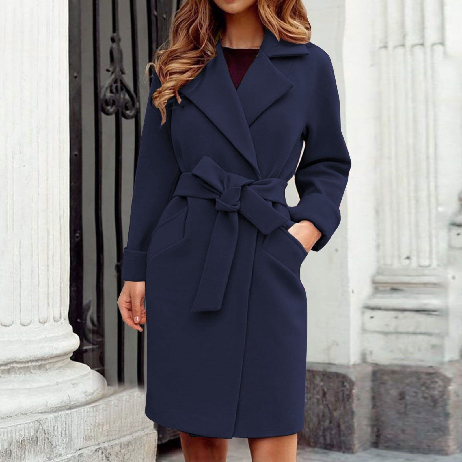 Women's Trench Coat Belted Waist Tie | Classic Look