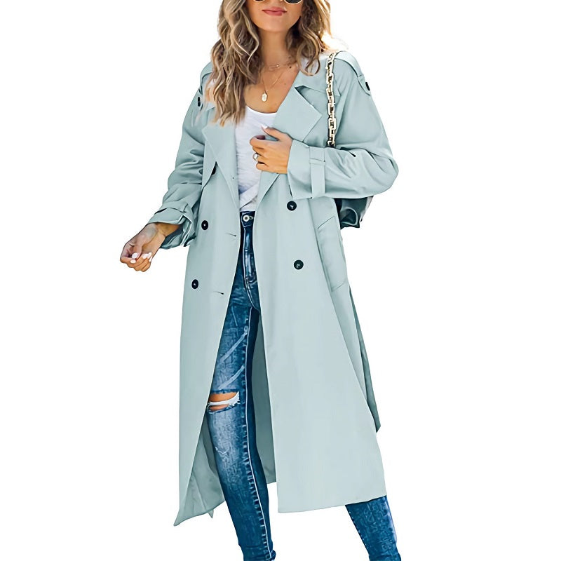 Women's Trench Coat Double Breasted | Long