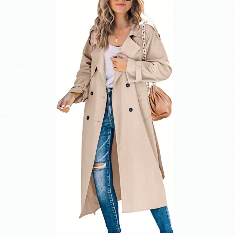 Women's Trench Coat Double Breasted | Long