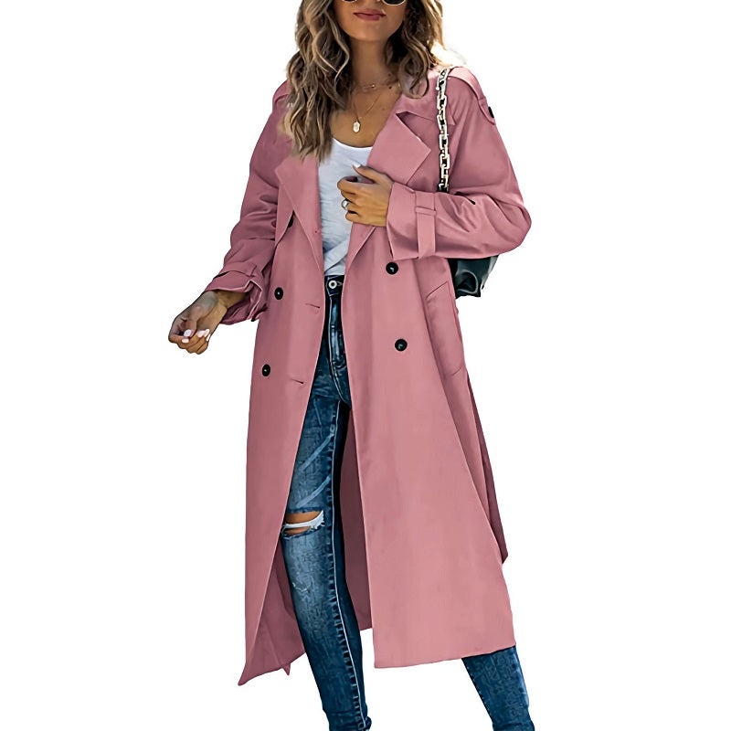 Women's Trench Coat Double Breasted | Long