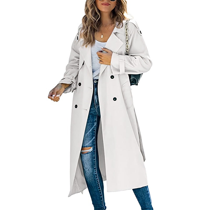 Women's Trench Coat Double Breasted | Long