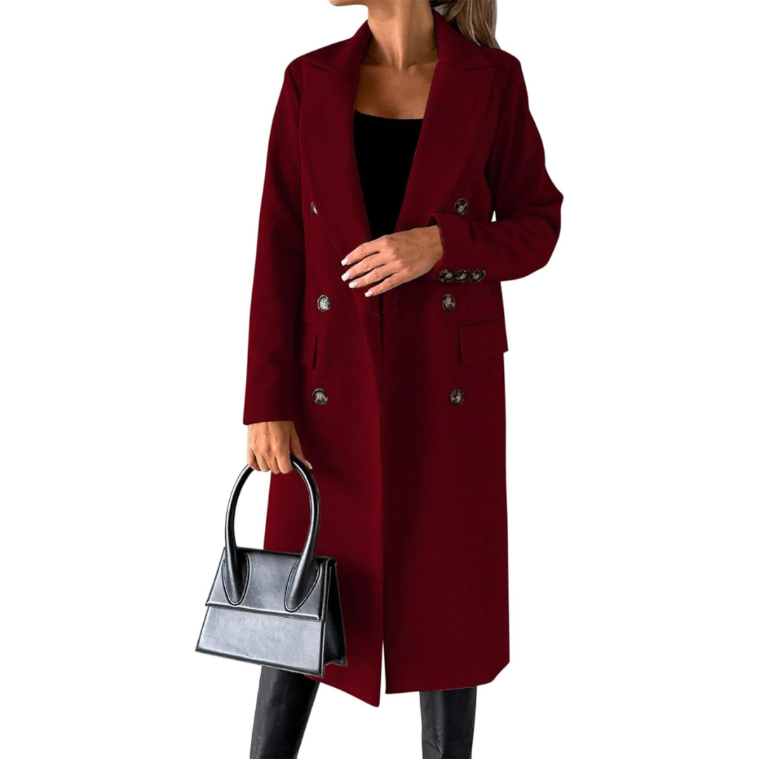 Women's Trench Coat Long | Double Breasted