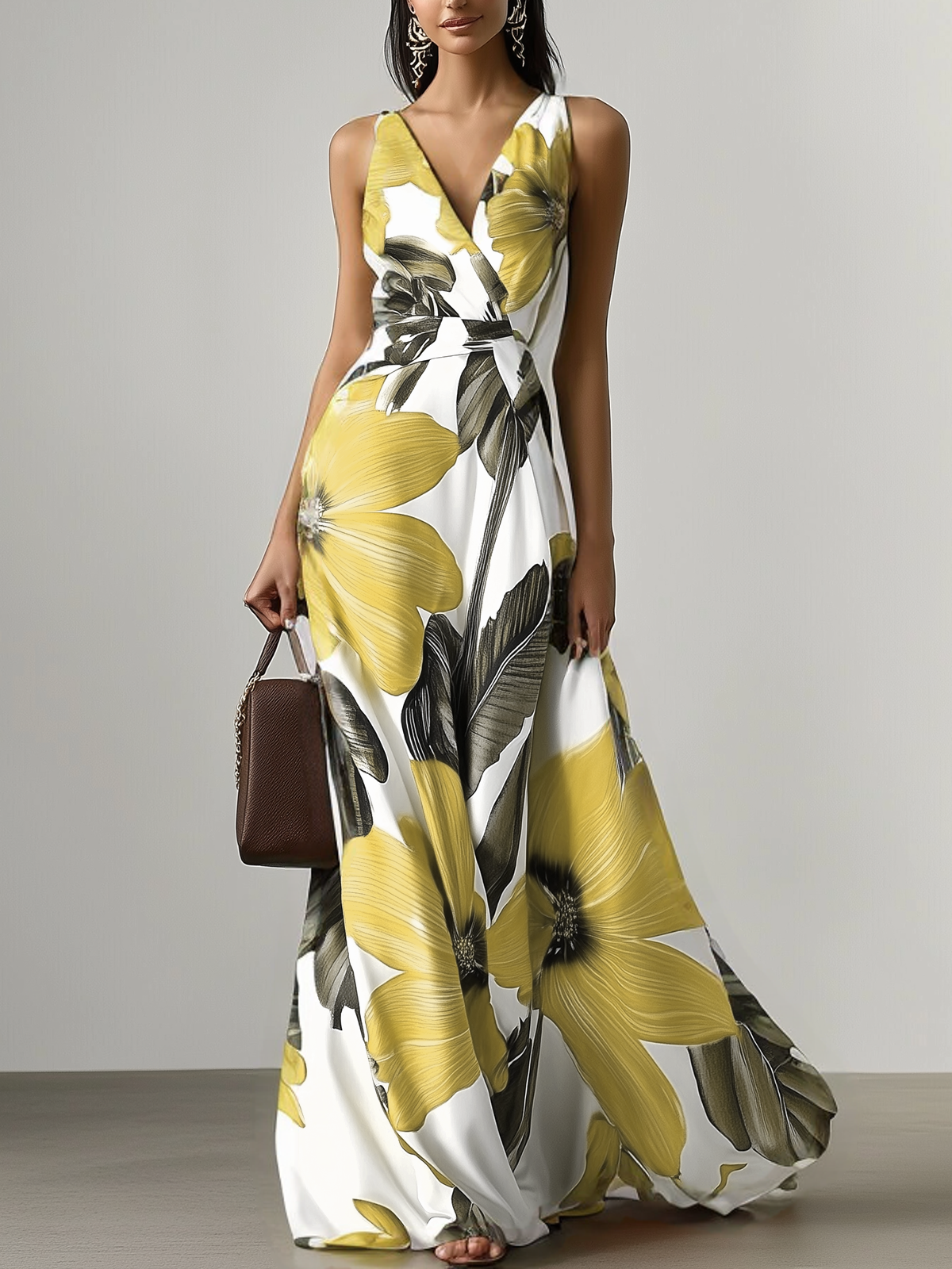 Women's Wedding Guest Dress Sleeveless | Maxi