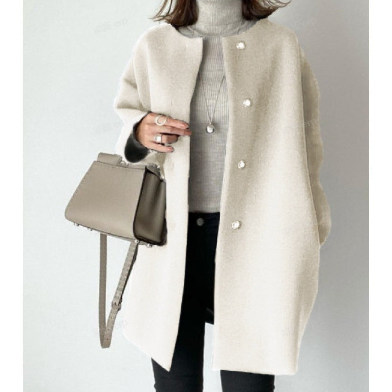 Women's Winter Coat With Button Closure | Elegant